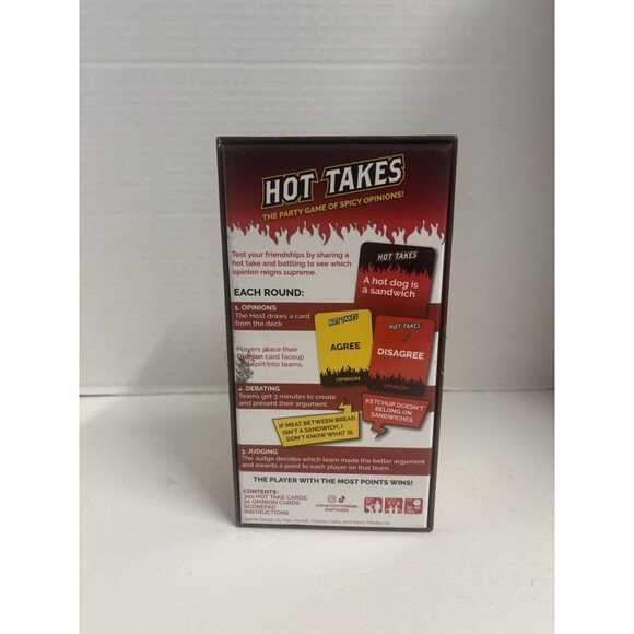 Hot Takes - What Do You Meme (3-8 Players) Party Game of Spicy Opinions - Picture 5 of 5